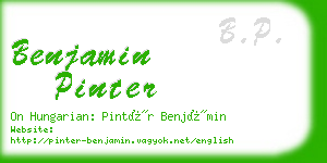benjamin pinter business card